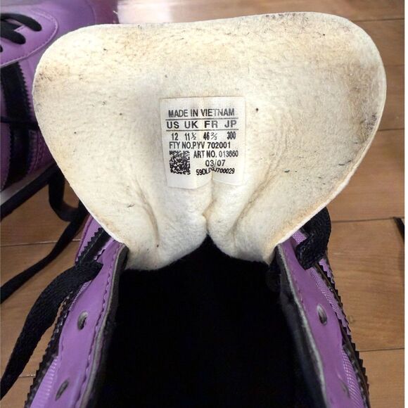 Rare Adidas Zodiak 2007 Purple & Black Sneakers – Men’s 12 - Picture 8 of 9